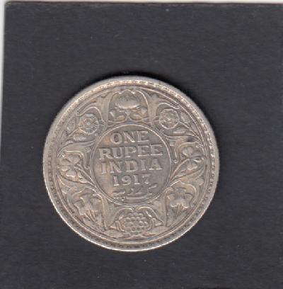 Beschrijving: 1 Rupee GEORGIUS V